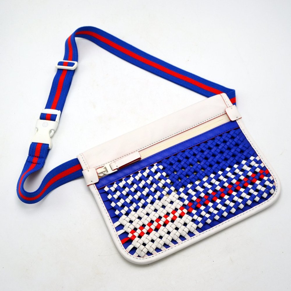 Tory Burch Belt Bag Woven Leather Sport Pack